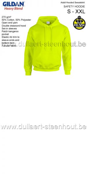 Gildan - Werksweater met kap 18500 Heavy blend - safety HOODIE