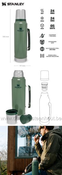 Stanley Classic Legendary Thermos Green| 1L