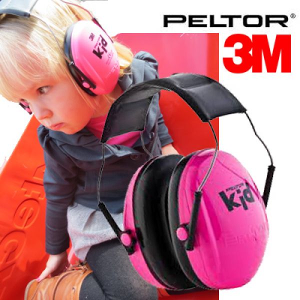 3M - Peltor H510AK Fluo roze oorbeschermers voor kinderen SNR 27 dB