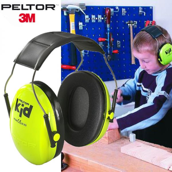 Peltor H510A  Fluo gele oorbeschermers voor kinderen SNR 27 dB