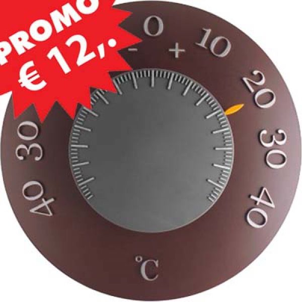 TFA Chocolate brown design thermometer 