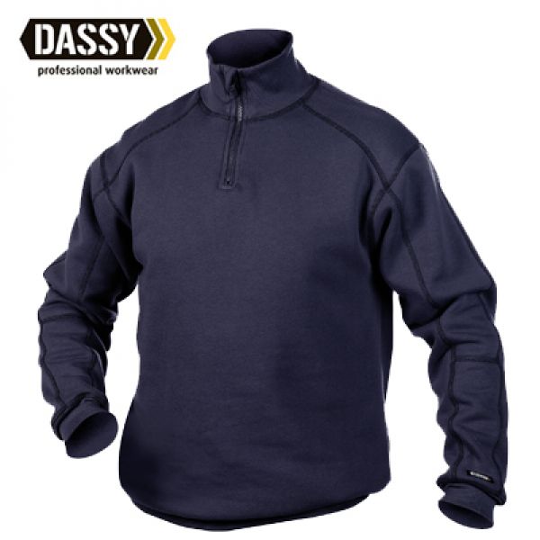  Dassy - Navy werksweater Felix uit 80% katoen, 20% polyester