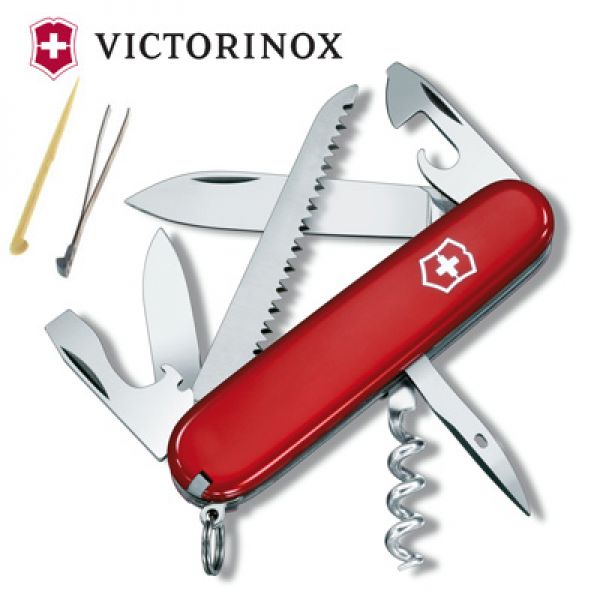 Victorinox - Zwitsers zakmes Camper rood met 13 functies