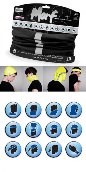 Morf - Multifunctionele nekband / hoofdband  reflecterend  voor professionals / sporters 