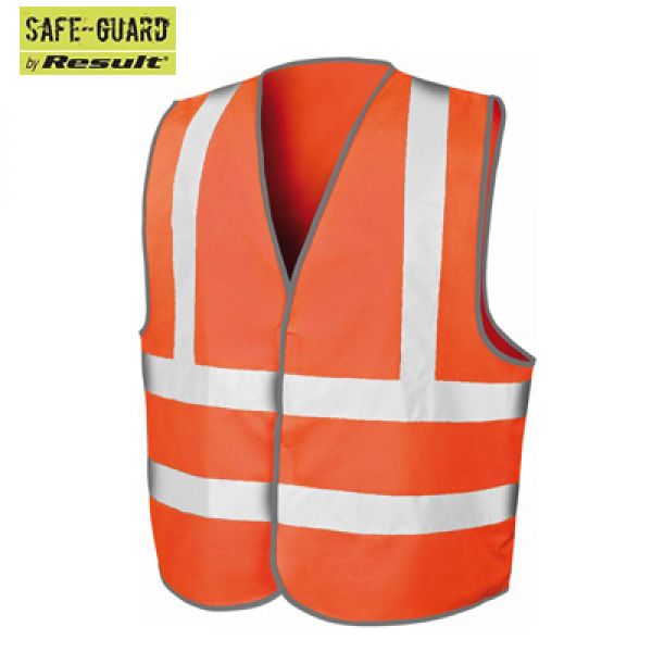 Result - Core Motorway Vest R201X - Fluohesje / fluojasje oranje met veiligheidsstrepen