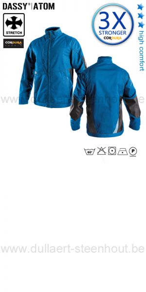 DASSY® Atom (300403) Tweekleurige werkvest / werkjas - blauw / grijs