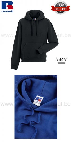 Russell - Zwarte werksweater met kap / werktui met kap / Hooded Sweatshirt R-265M-0