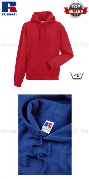 Russell - Rode werksweater met kap / werktui met kap / Hooded Sweatshirt R-265M-0