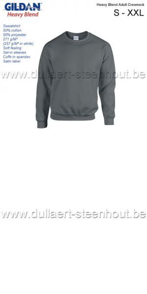 Gildan - Heavy Blend Adult Crewneck sweatshirt / werksweater / Charcoal