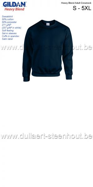 Gildan - Heavy Blend Adult Crewneck sweatshirt / werksweater / navy
