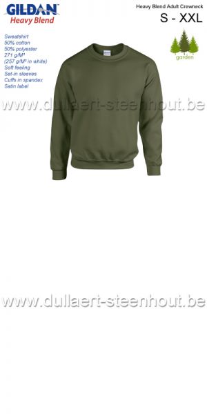Gildan - Heavy Blend Adult Crewneck sweatshirt / werksweater / Military Green