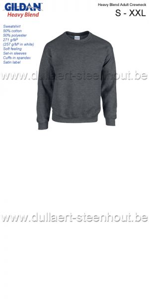 Gildan - Heavy Blend Adult Crewneck sweatshirt / werksweater / dark heather