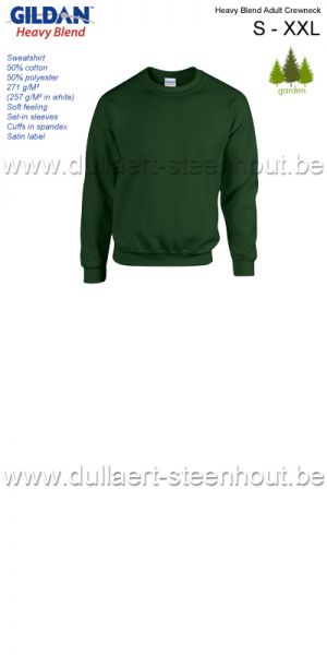 Gildan - Heavy Blend Adult Crewneck sweatshirt / werksweater / forest green