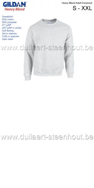 Gildan - Heavy Blend Adult Crewneck sweatshirt / werksweater / ash grey