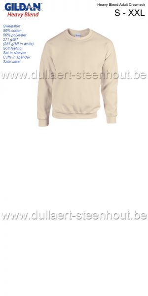 Gildan - Heavy Blend Adult Crewneck sweatshirt / werksweater / sand