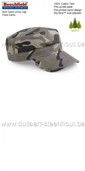 Beechfield - Pet Camouflage Army Cap - Field camo