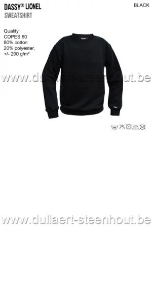DASSY® Lionel (300449) Sweater - zwart