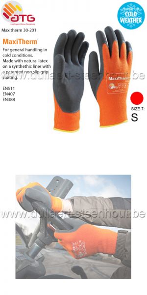 ATG - MaxiTherm® 30-201 Handschoen met gecoate handpalm en manchet - Maat 7