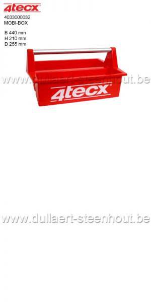 4TECX - Mobi-box GEREEDSCHAPSBAKJE 440x255x210mm / 4033000032
