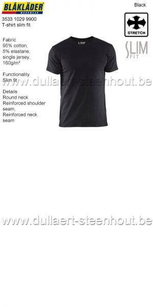 Blaklader - 353310299900 T-shirt slim fit - zwart