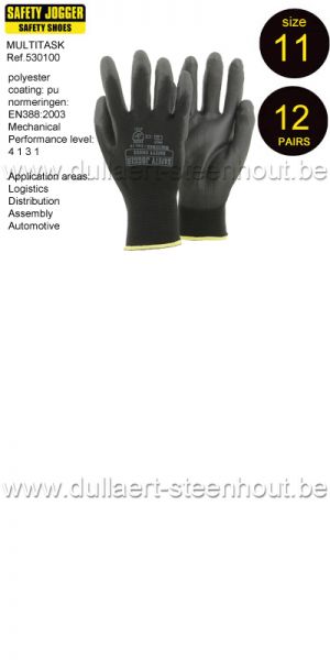 Safety Jogger - 12 PAAR MULTITASK  werkhandschoenen met polyurethaancoating - Maat 11 