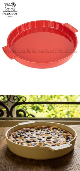Peugeot Taartvorm - Quichevorm Appolia 30cm rood