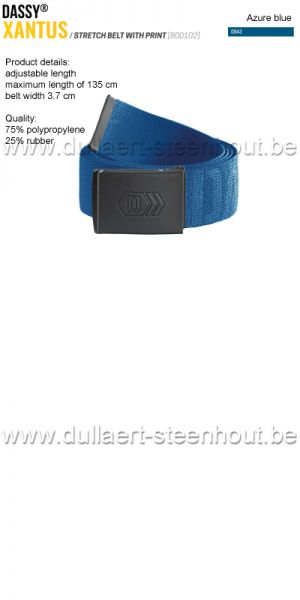 DASSY® Xantus (800102) Stretchriem voor werkbroeken - azuurblauw