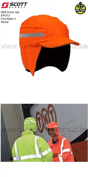 Scott safety - Veiligheids pet First Base 3 – Winter PUR EN812:A1 EN471 - fluo-oranje