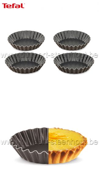 Tefal Natura taart- of vlaaivormpjes set van 4 stuks