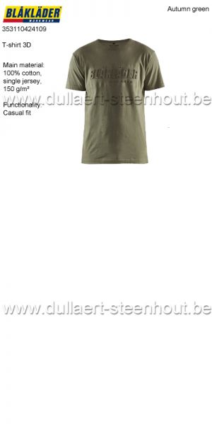 Blaklader - 353110424109 T-shirt 3D - herfstgroen