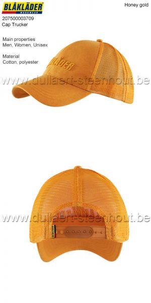 Blaklader 207500003709 Trucker cap 3D - Honey gold