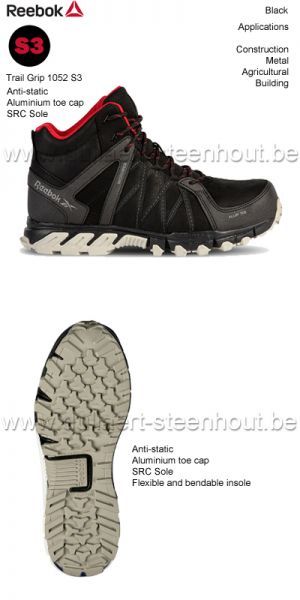 Reebok Trail Grip 1052 S3 werkschoenen / viligheidsschoenen - black