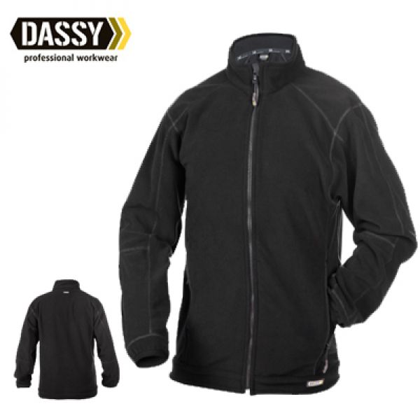 Dassy Penza - Zwarte professionele fleece uit microfiber fleece