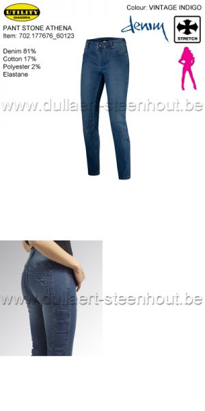 Diadora Utility Jeans werkbroek vrouwen / spijker werkbroek dames - pant stone Athena