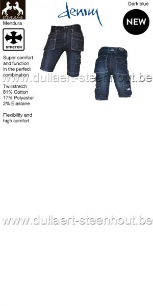 STEVEJEANS Comfortabele stretch jeans werkshort / stretch spijker werkshort - Mendura