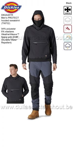 Dickies DK0A4XTR - Herensweater / jacket met capuchon PROTECT - zwart