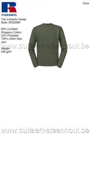 Russell The Authentic Sweat 0R262M0 sweater / werksweater - Olive 