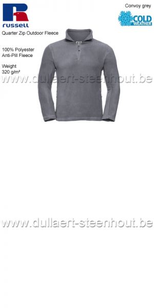 Russell RU8740M - 1/4 Zip Outdoor Warme fleece sweater - convoy grey