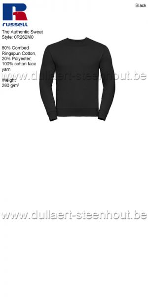 Russell The Authentic Sweat 0R262M0 sweater / werksweater - Black