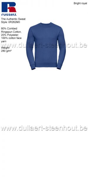 Russell The Authentic Sweat 0R262M0 sweater / werksweater - Bright royal