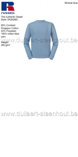 Russell The Authentic Sweat 0R262M0 sweater / werksweater - Mineral blue