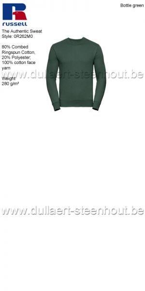 Russell The Authentic Sweat 0R262M0 sweater / werksweater - Bottle green