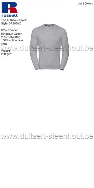 Russell The Authentic Sweat 0R262M0 sweater / werksweater - Light Oxford