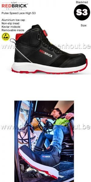 Redbrick Redbrick Pulse Speed Lace High S3 werkschoenen / veiligheidsschoenen
