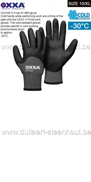 OXXA® X-Frost 51-860 warme werkhandschoenen tot -30 - maat 10/XL