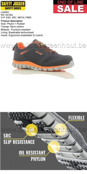 Safety Jogger - Extreem lichte veiligheidsschoenen / werkschoenen - Orange 201002