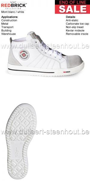 END OF LINE  Redbrick Safety sneaker werkschoenen - Mont blanc S3