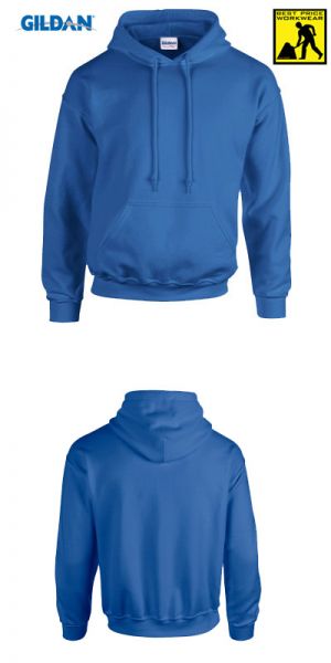 Gildan heavy blend werksweater met kap - Royal blue