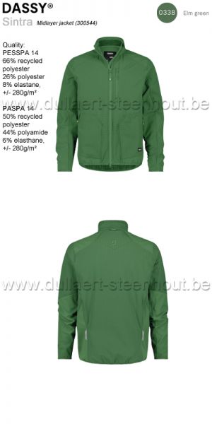 DASSY® Sintra (300544) Midlayer jacket / licht en comfortabele jas - olmgroen 0338