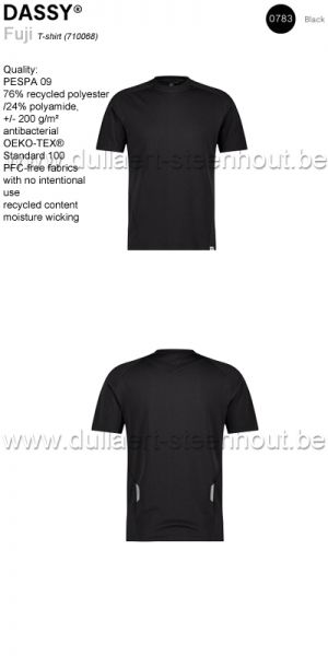 DASSY® Fuji (710068) T-shirt - ZWART 0783